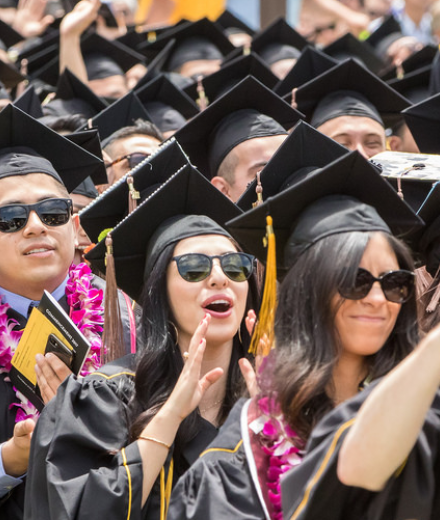 CBA students at commencement