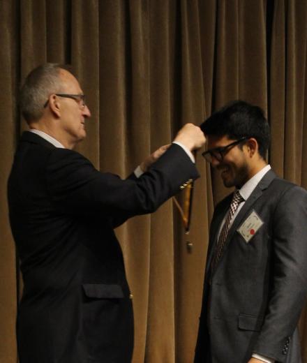 COB Dean Solt Passing out SCPD Medallions 2019