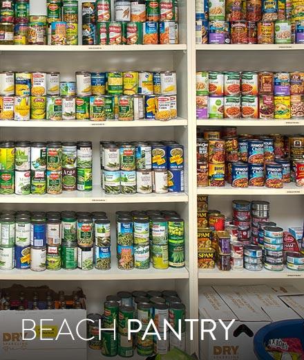 Well-stocked pantry