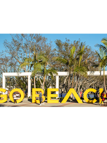 Go Beach Sign