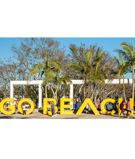 Go Beach Sign