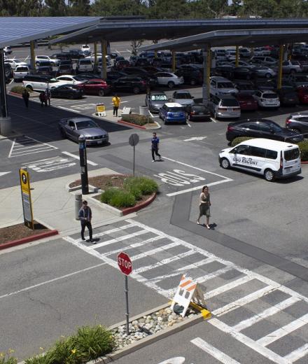 Intersection on campus