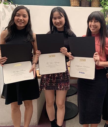 Marilyn Pham, Joyce Leung, and Stephanie Interiano