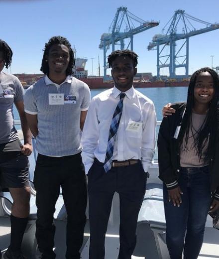 NSBE members at POLA