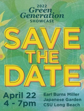 2022 Green Generation Showcase Save the Date Flyer 