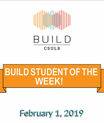 BUILD Students of the Week February 1, 2019
