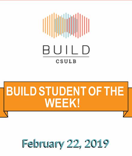 BUILD Students of the Week February 22, 2019