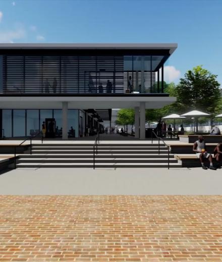 Artist rendering of the new Student Success Center.