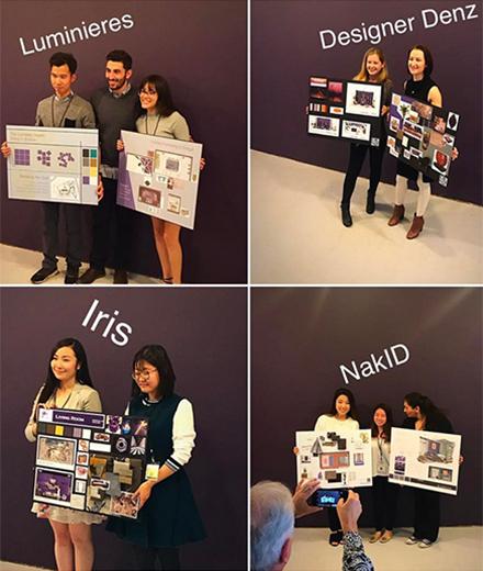 Image of our four design teams, Luminieres, Designer Denz, Iris, and Naked