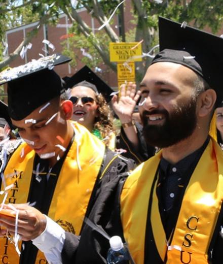 graduating students at commencement