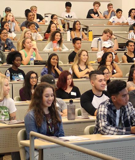 students in a lecture hall