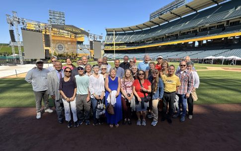 Loyalty Donors on the field at Angel Stadium