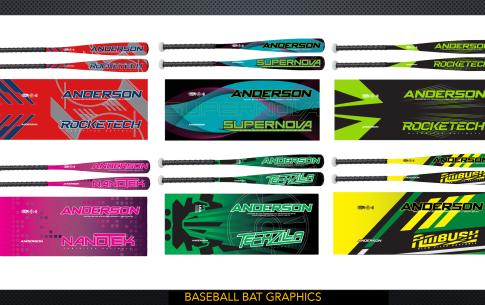 Dennis Canon Sample Work - Baseball Bat Graphics
