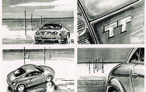 Mark Michelon - Storyboards for launch of Audi