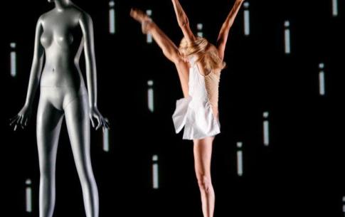 A dancer performs in Lorin Johnson's "iSelf".