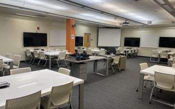 wide view of classroom