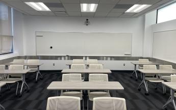 front facing view of classroom