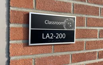 classroom LA2-200 sign