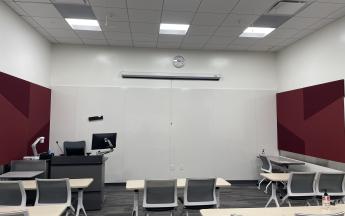 front view of classroom