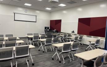 back view of classroom