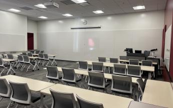 back view of classroom