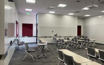 side view of classroom