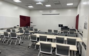 back view of classroom