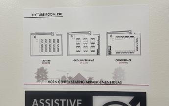 three different configurations of how to set up the classroom