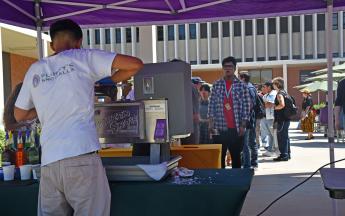 Students in line