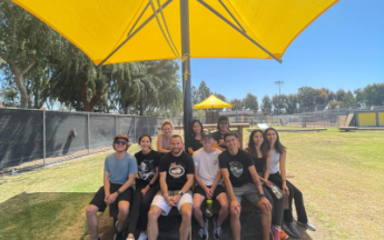 Students at the outbac adventure course