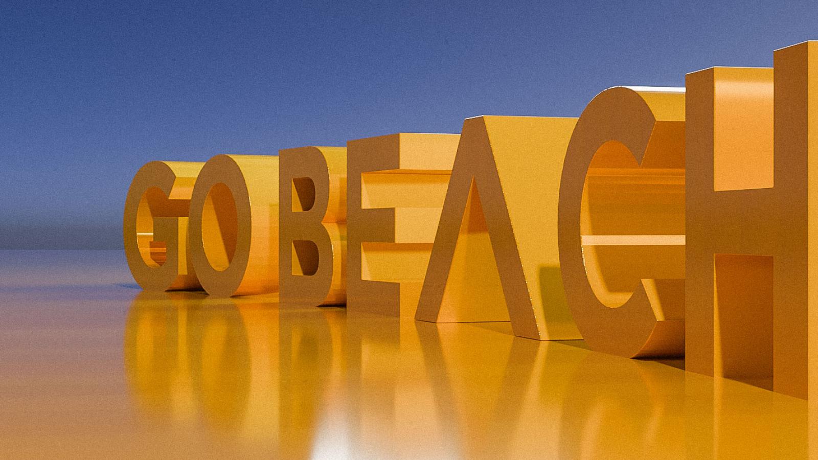 Go Beach Letters