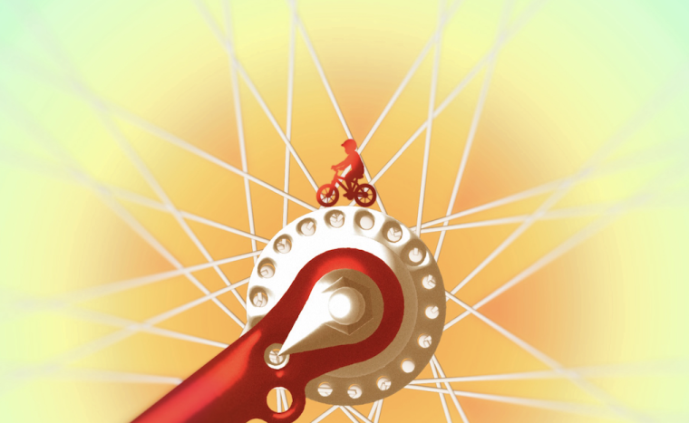 red bike