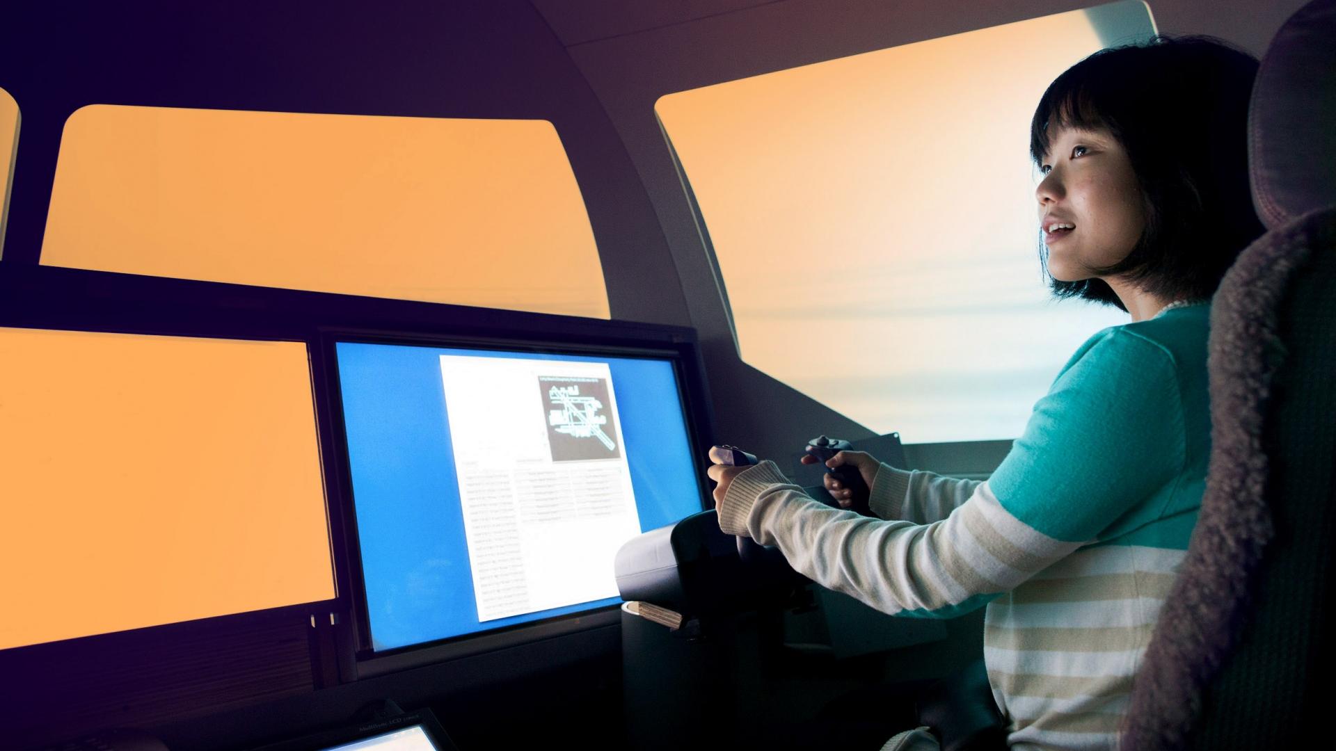 Boeing Simulator Women in Engineering