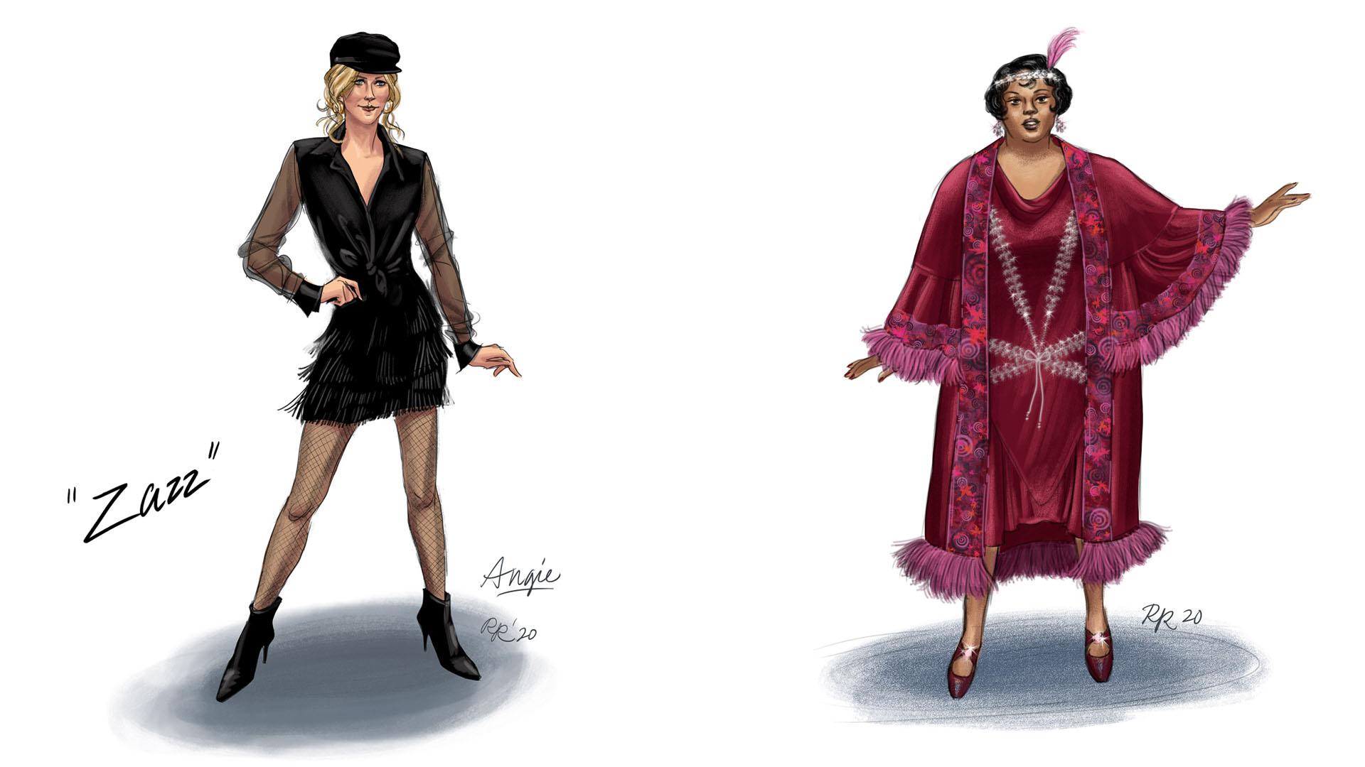 Costume designs by Robin Richesson