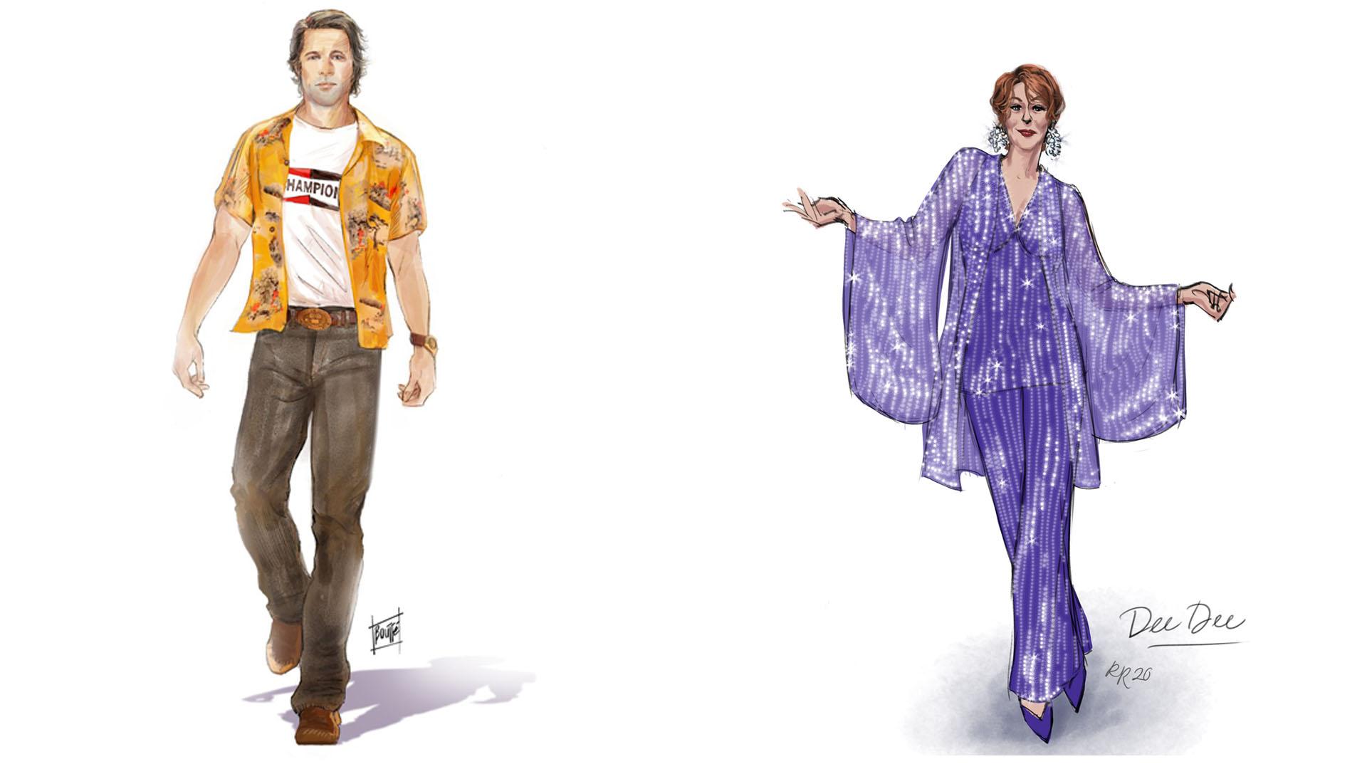 Left: Costume design by Phillip Boutte, Jr. Right: Costume design by Robin Richesson