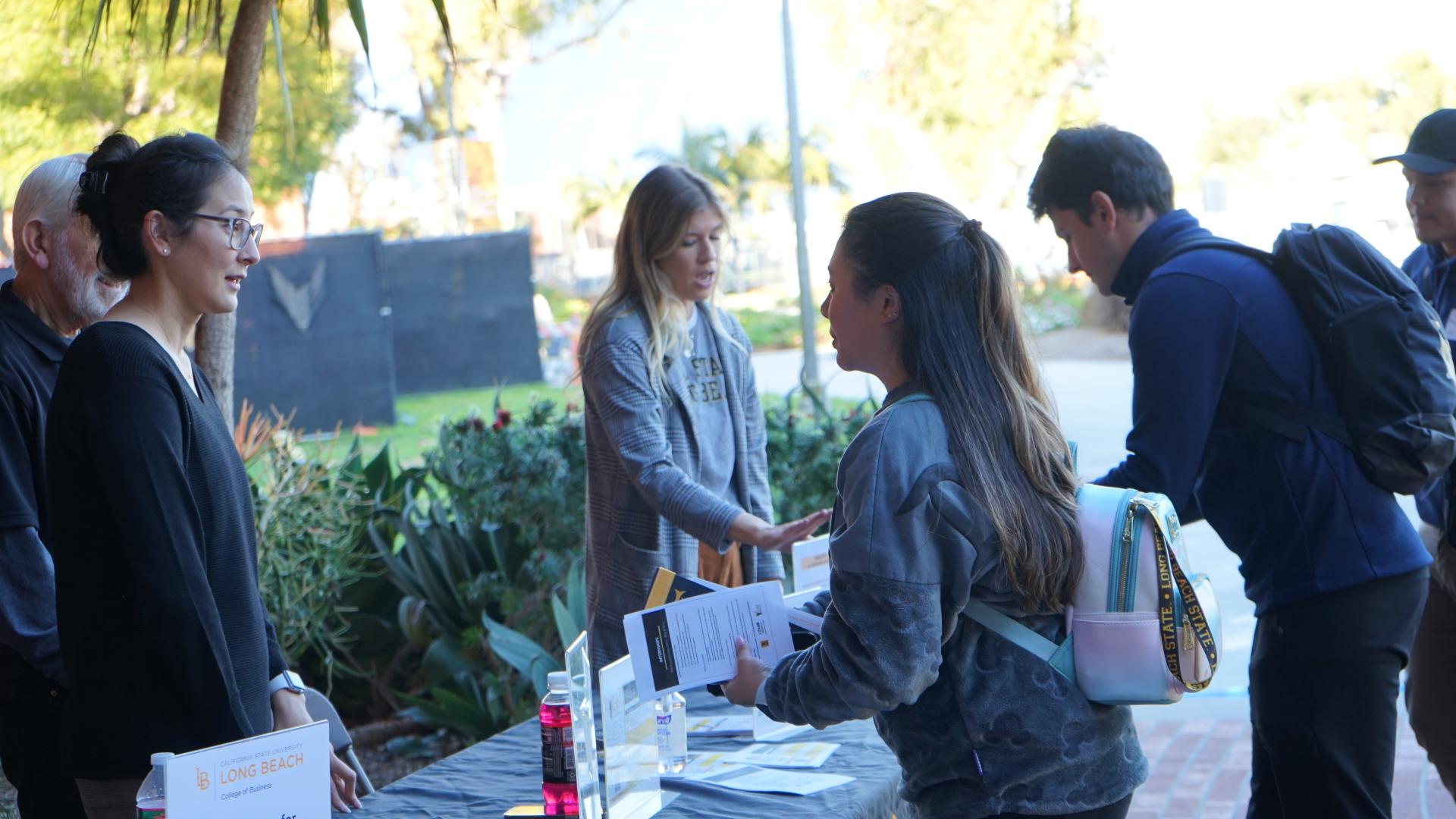 COB DAY 2023 Students at greeting desks names not provided