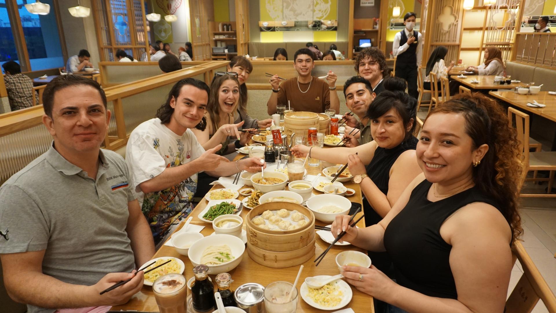 Singapore and Malaysia in winter 2023 Eating food 2023 Students 