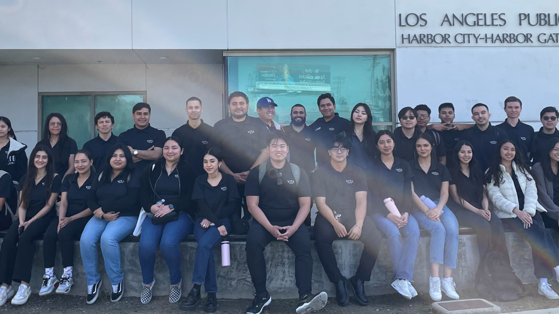 Students of COB Accounting VITA 2024 at Library in Long beach