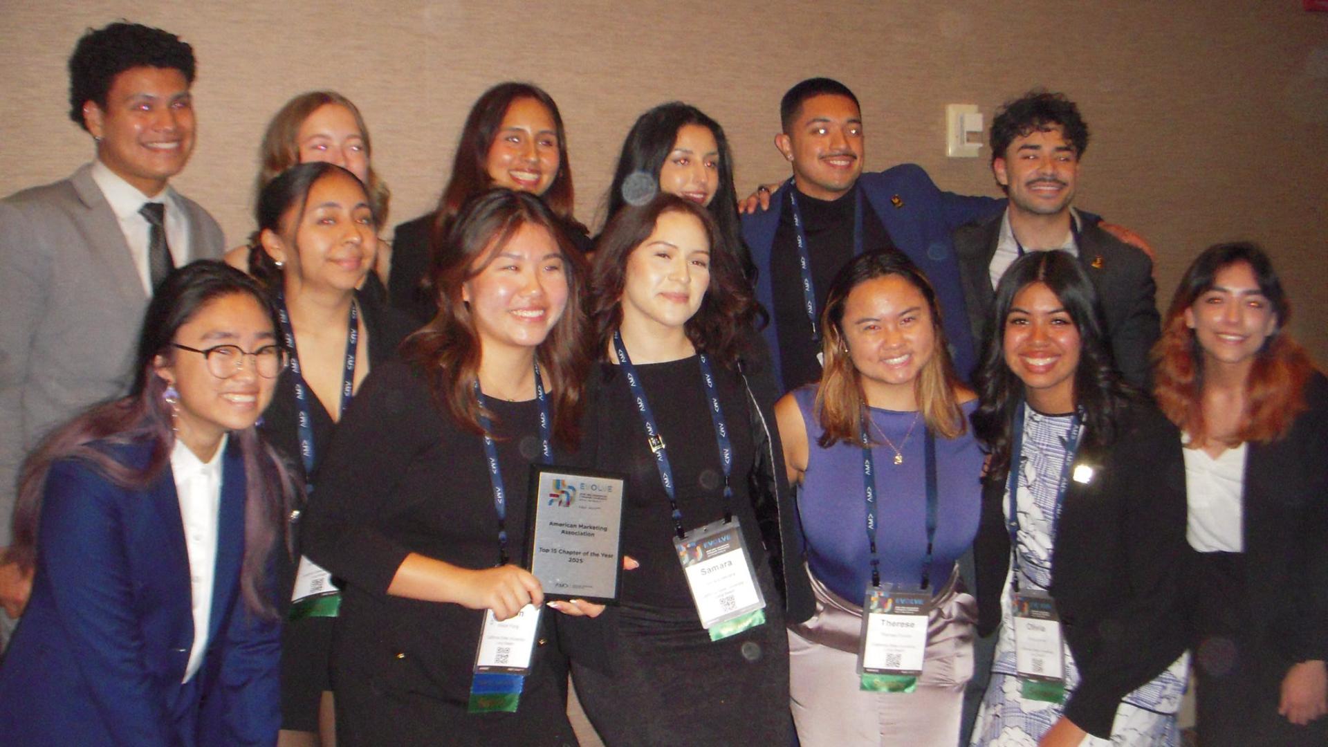AMA Team Photo students and award 2025