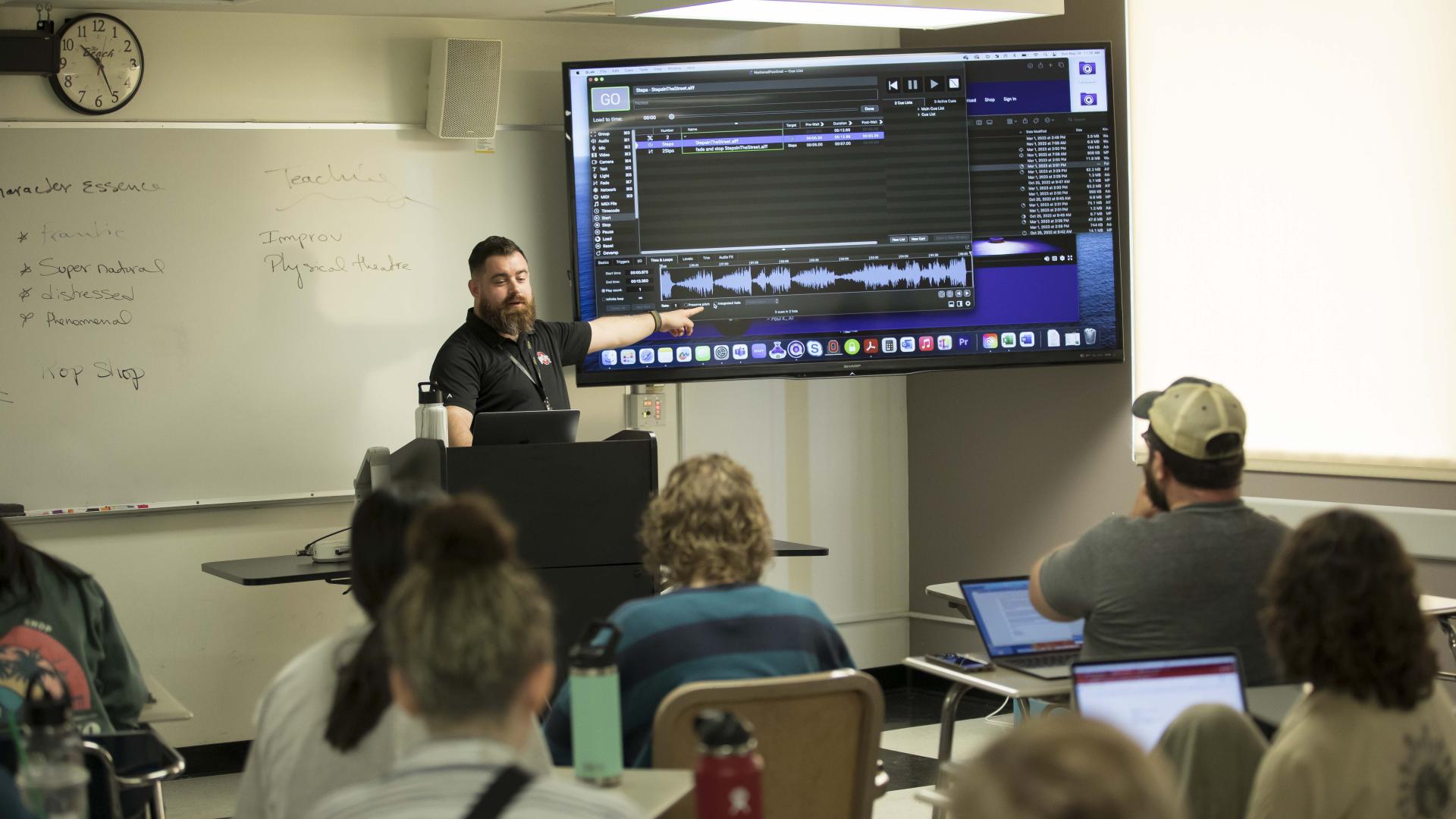 Lecture in a Dance Center Classroom