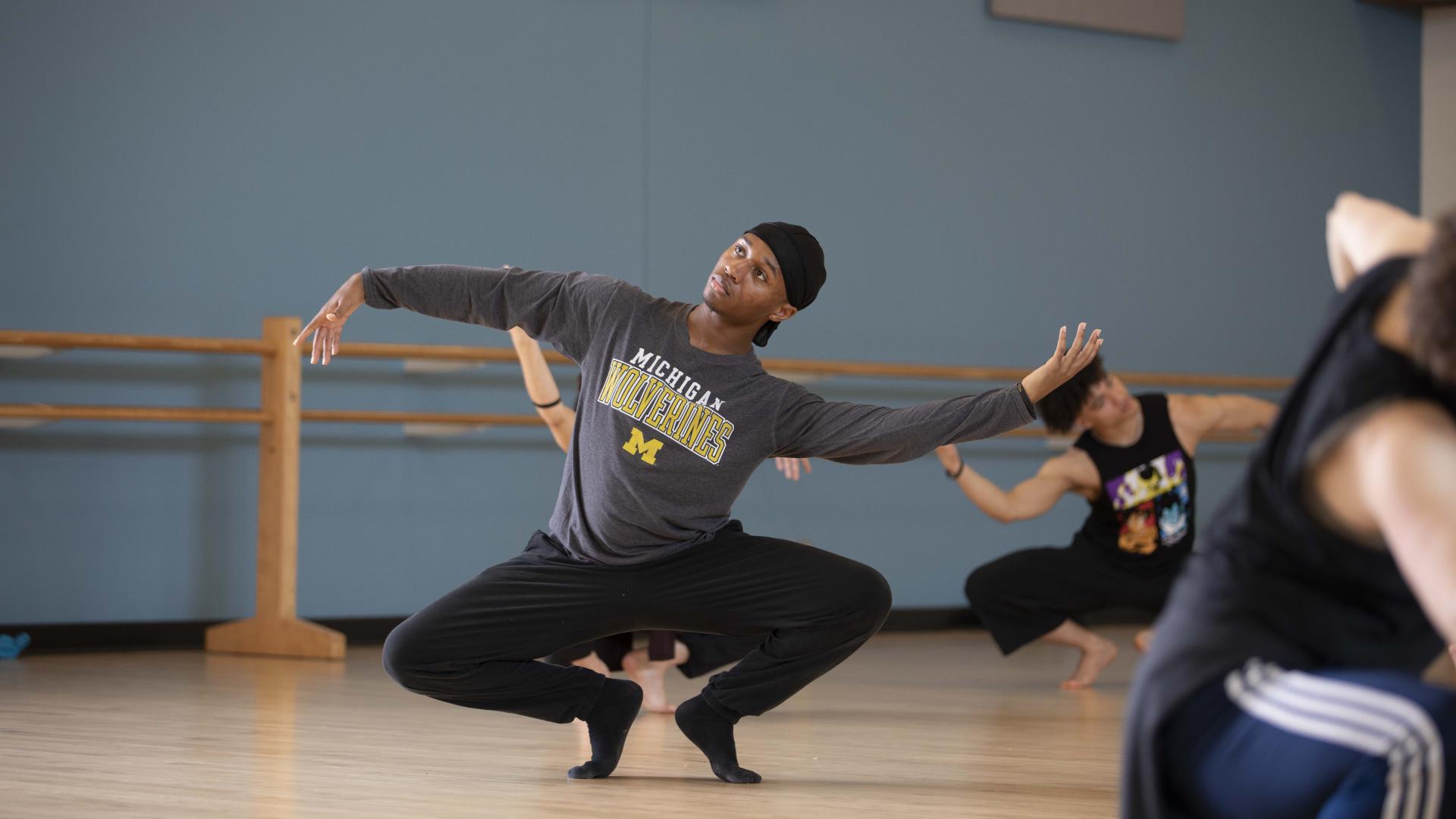 Students dance in a Dance Center Studio