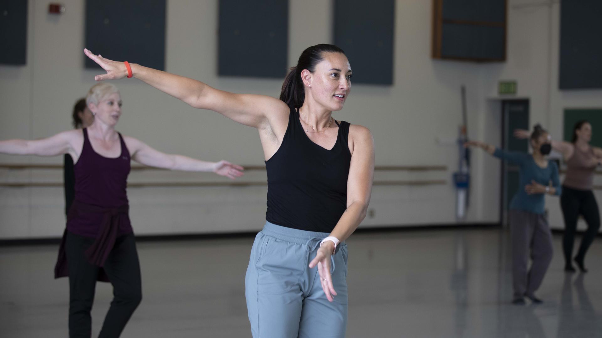 Students dance in a Dance Center Studio