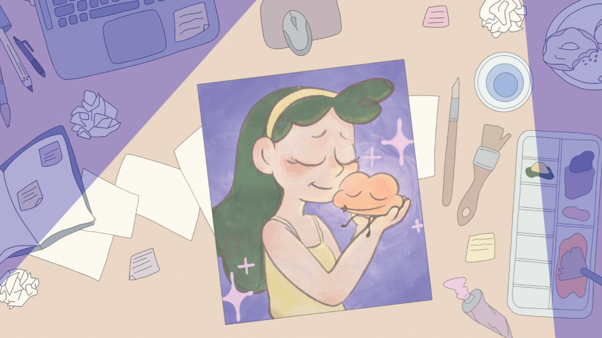 Still from Erin Russell's film "Soup for Brains"
