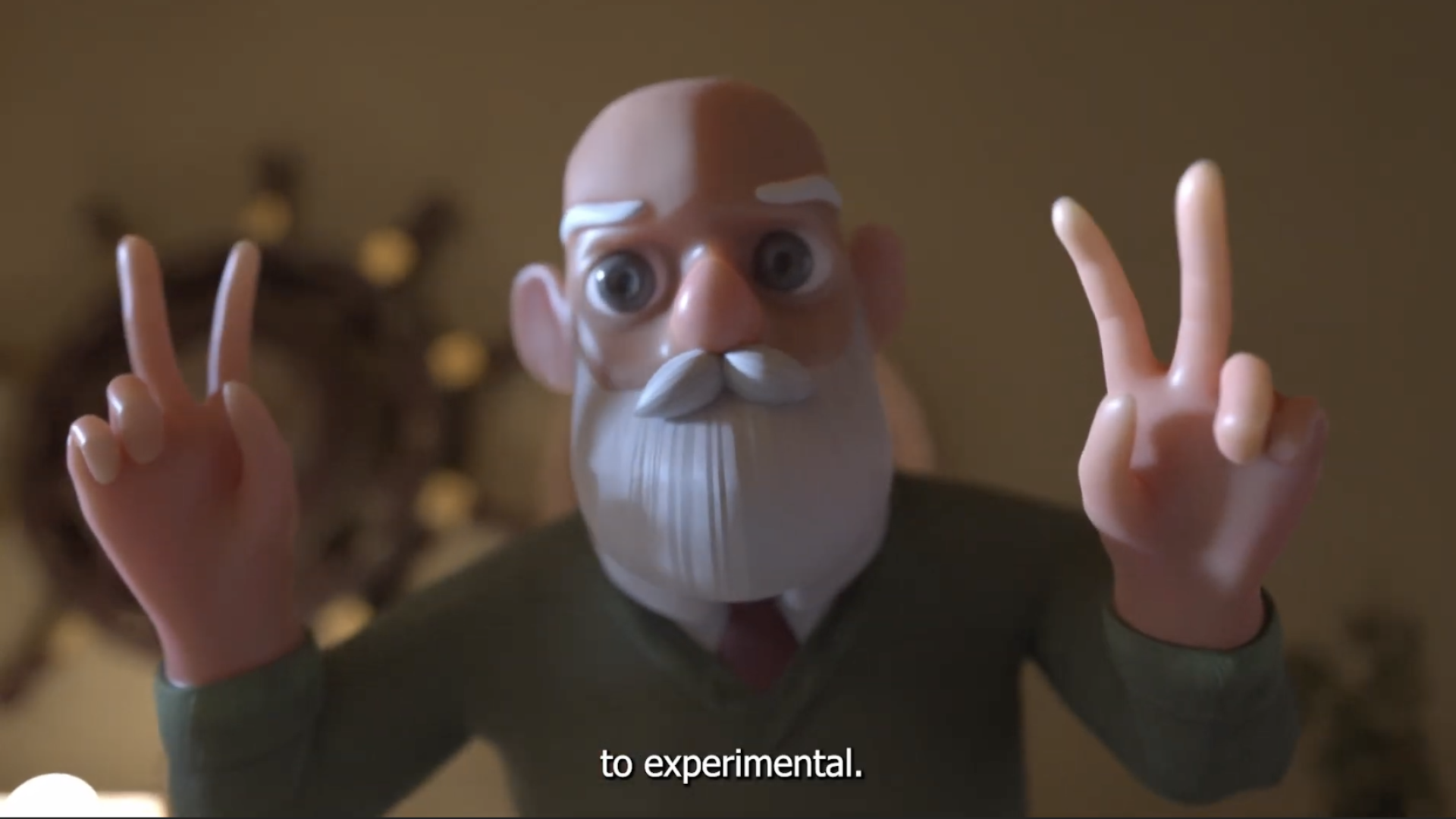 Still from Patrick Daugherty's film "Experimental Therapy"