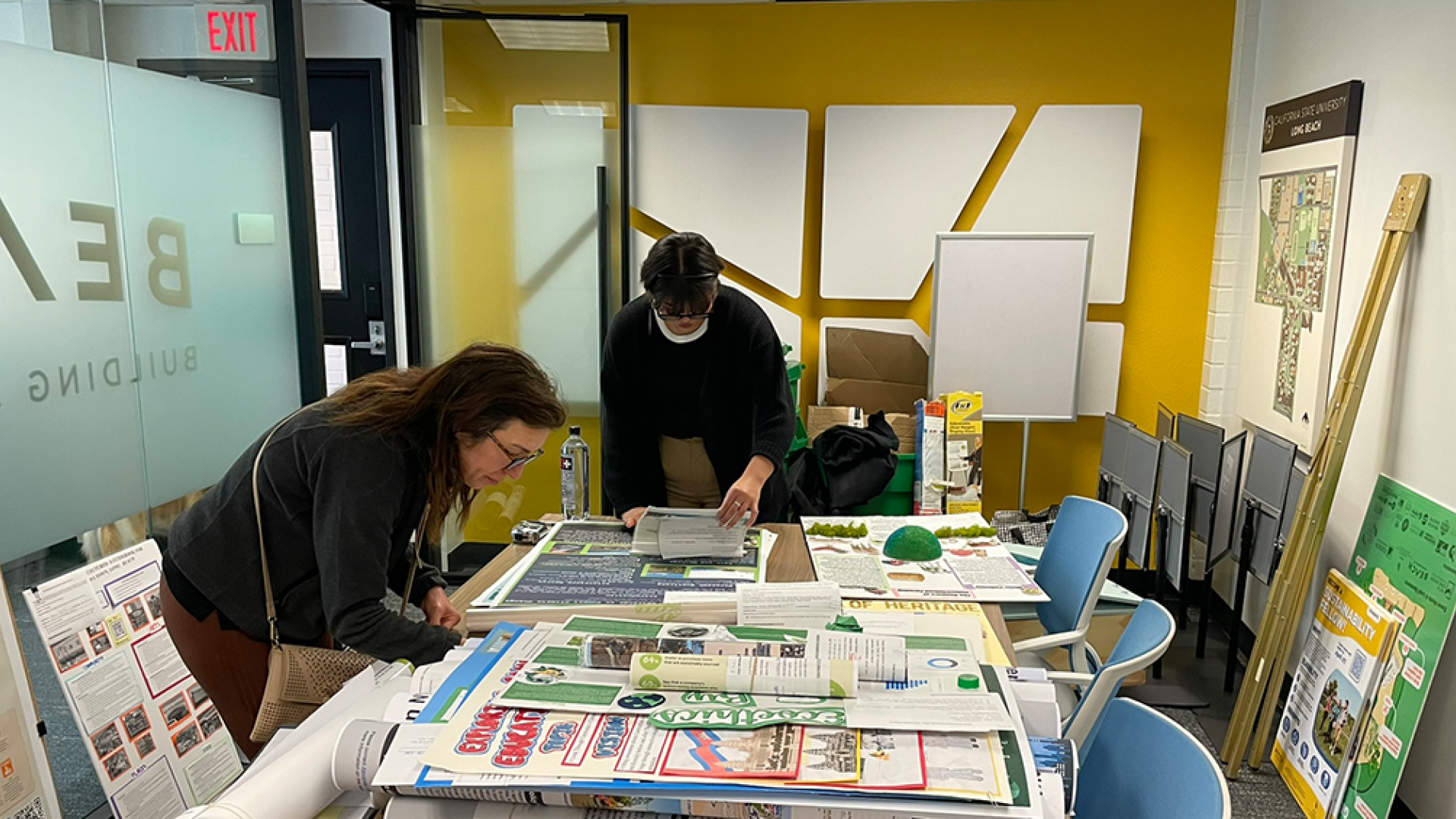 Sustainability Champions reviewing projects