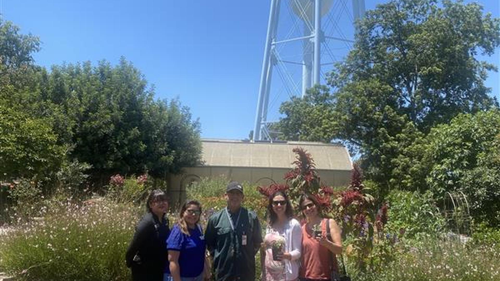 Sustainability Champions at the veterans garden