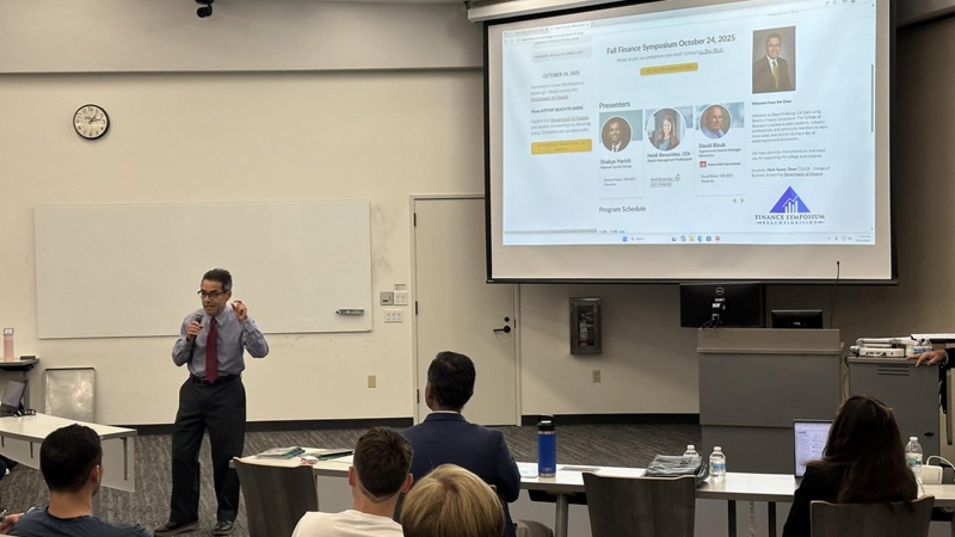 2025 Dean of COB at Beach Fin Symposium  