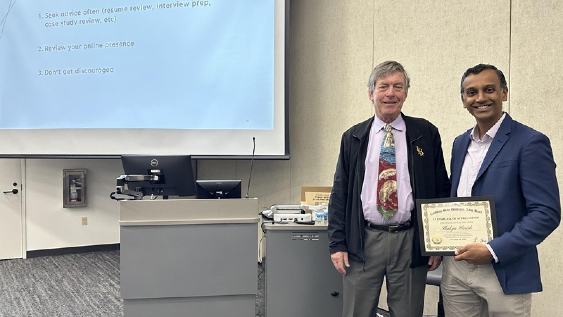 Speaker Beach Fin Symposium FALL 2025 and Frank McEnulty