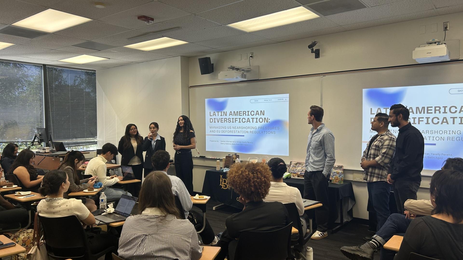 HAW Hamburg and CSULB students  in a lecture 2025