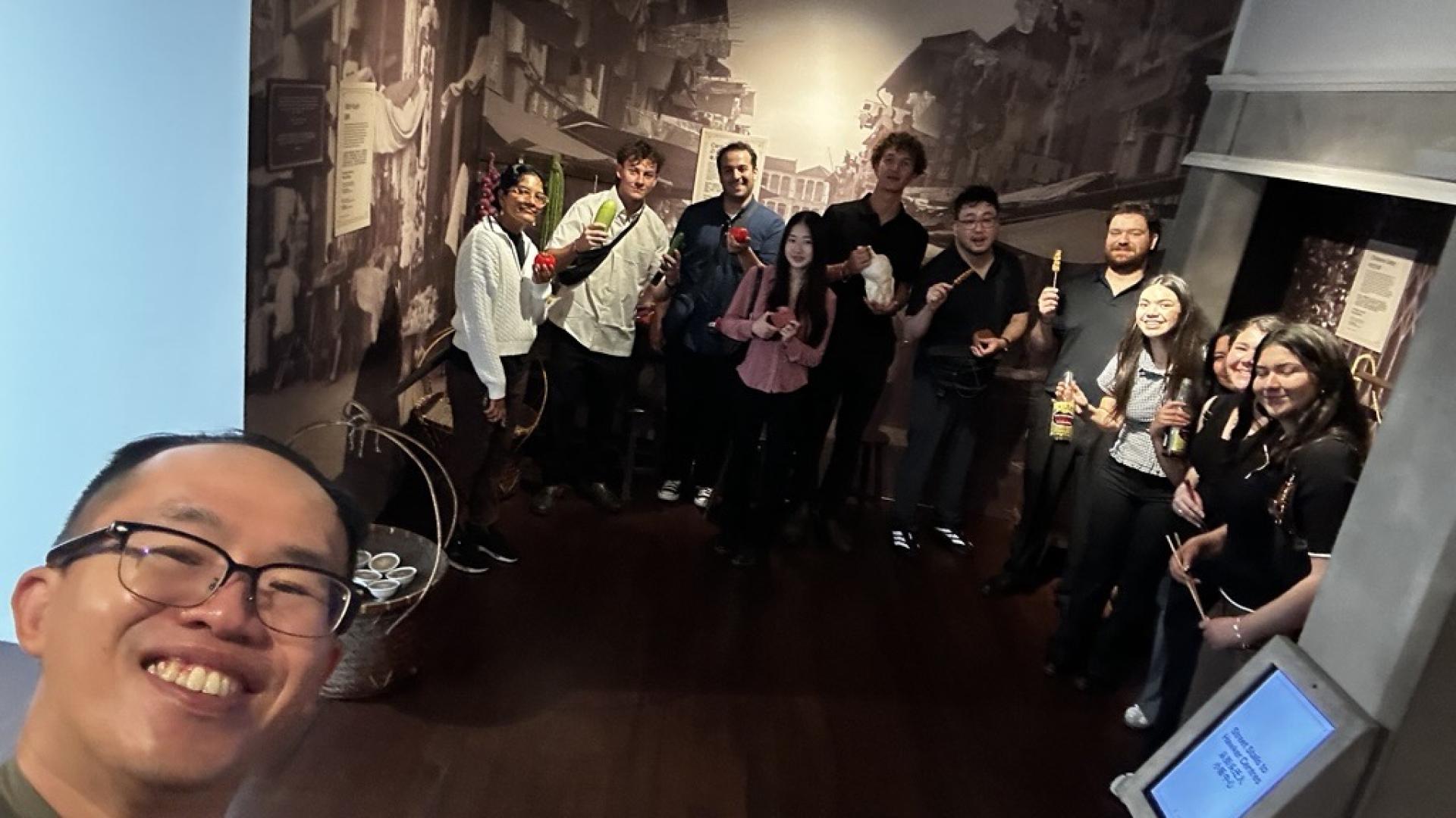 Jonathan Phan professor and Unknown students on IB  trip to Singapore 2026